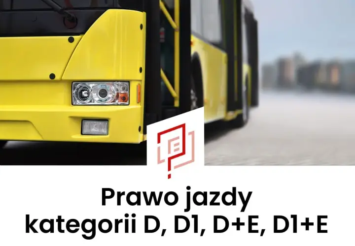 Żółty autobus, symbolizujący marzenia o zdobyciu prawa jazdy na autobus. Kategorie D, D1, D+E, D1+E.